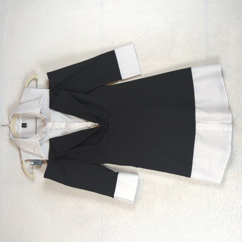 Kelly Yana Women's Shoulder Cutโ Out Academia Coquette Schoolgirl Dress Size S